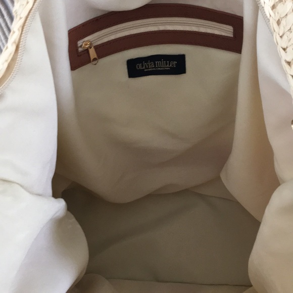 Olivia Miller Pippy striped straw tote bag - Picture 5 of 8